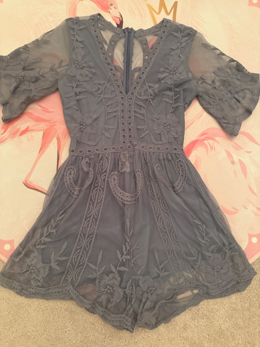 Beautiful lace romper (one-piece style) in excellent used condition!